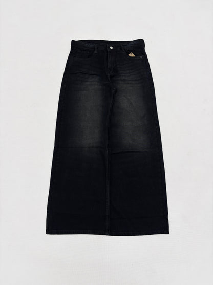 FAIDED WASH BLACK WIDE