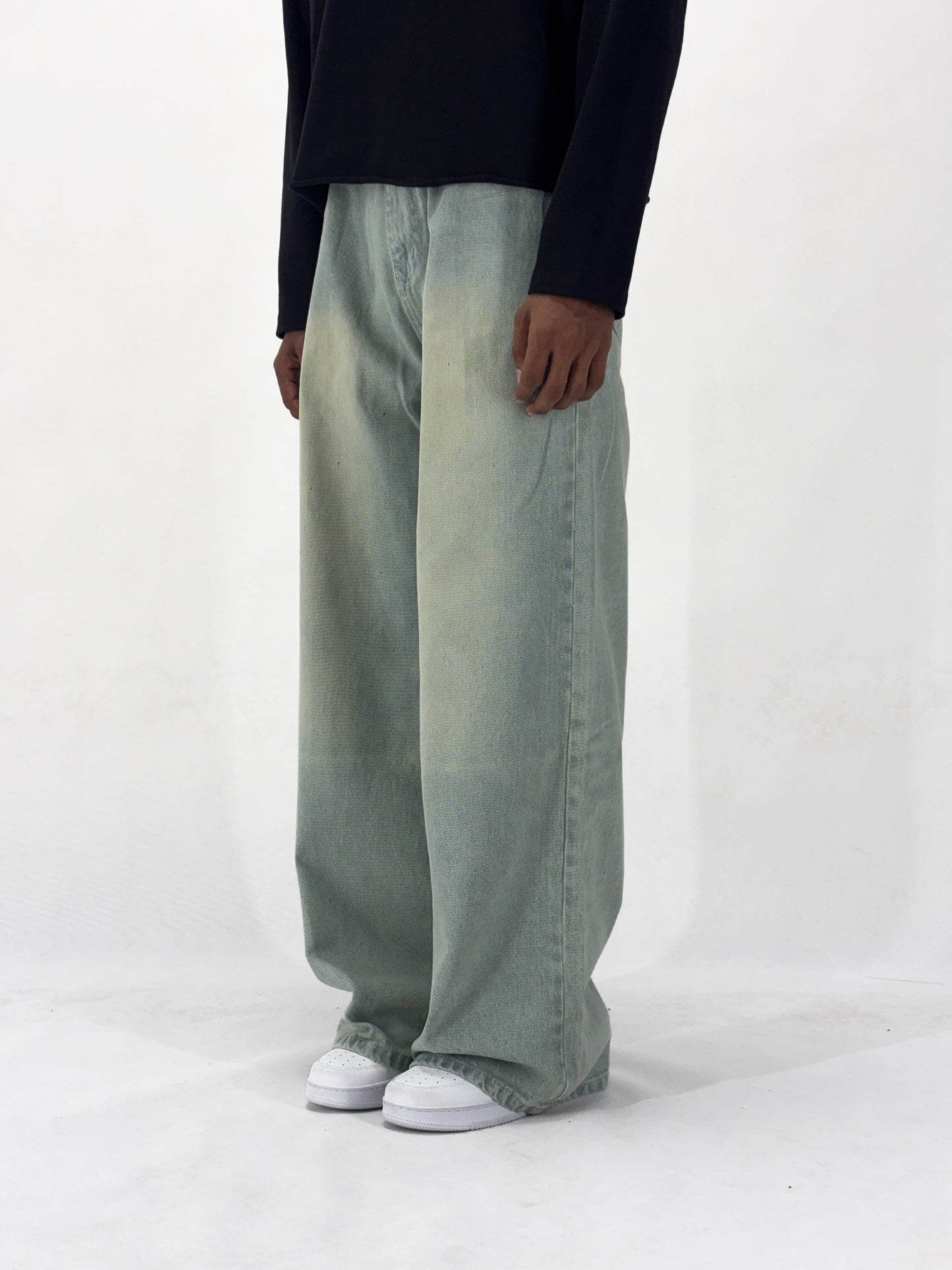 SAGE GREEN DENIM