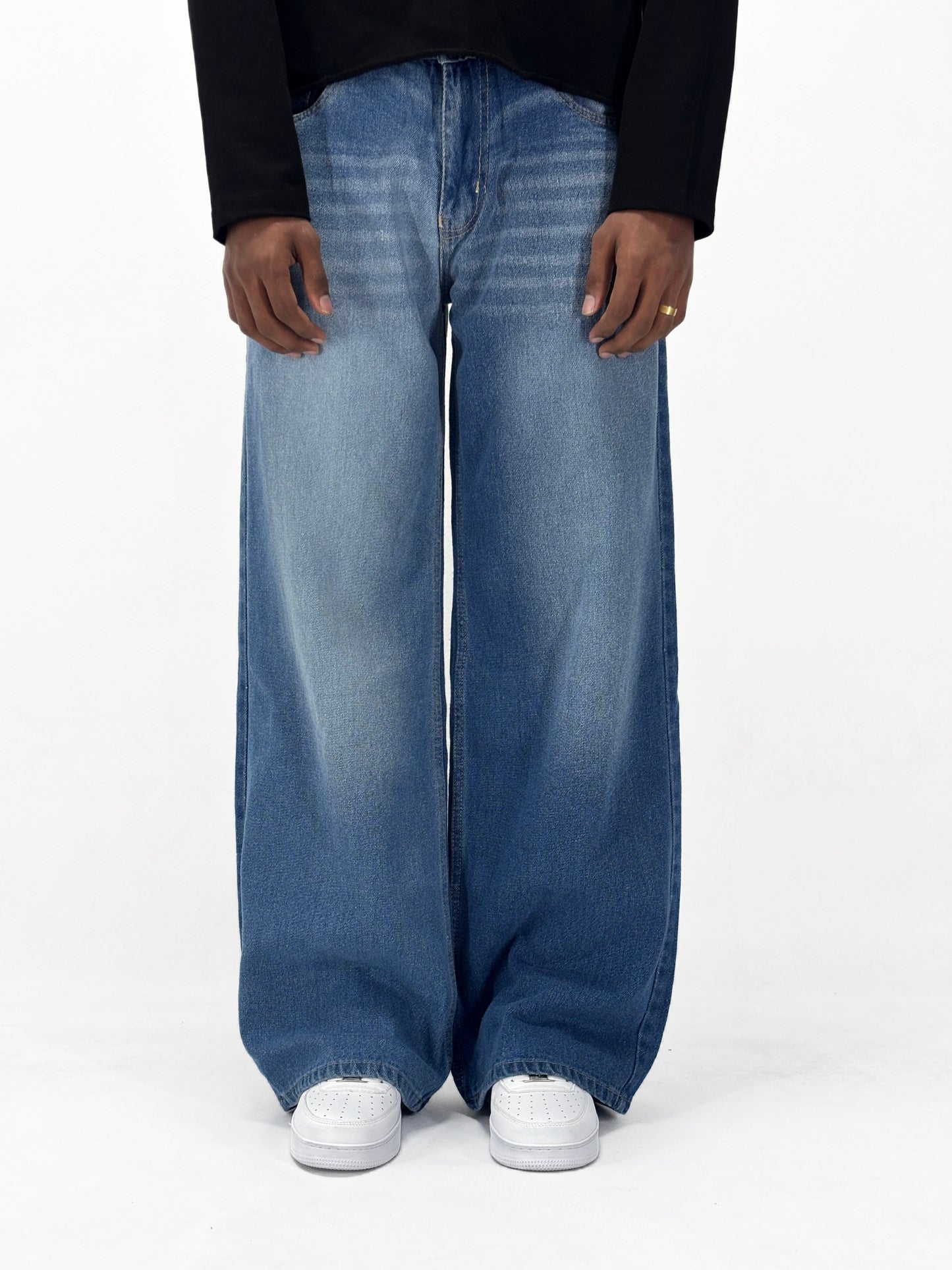 WASHED INDIGO WIDE