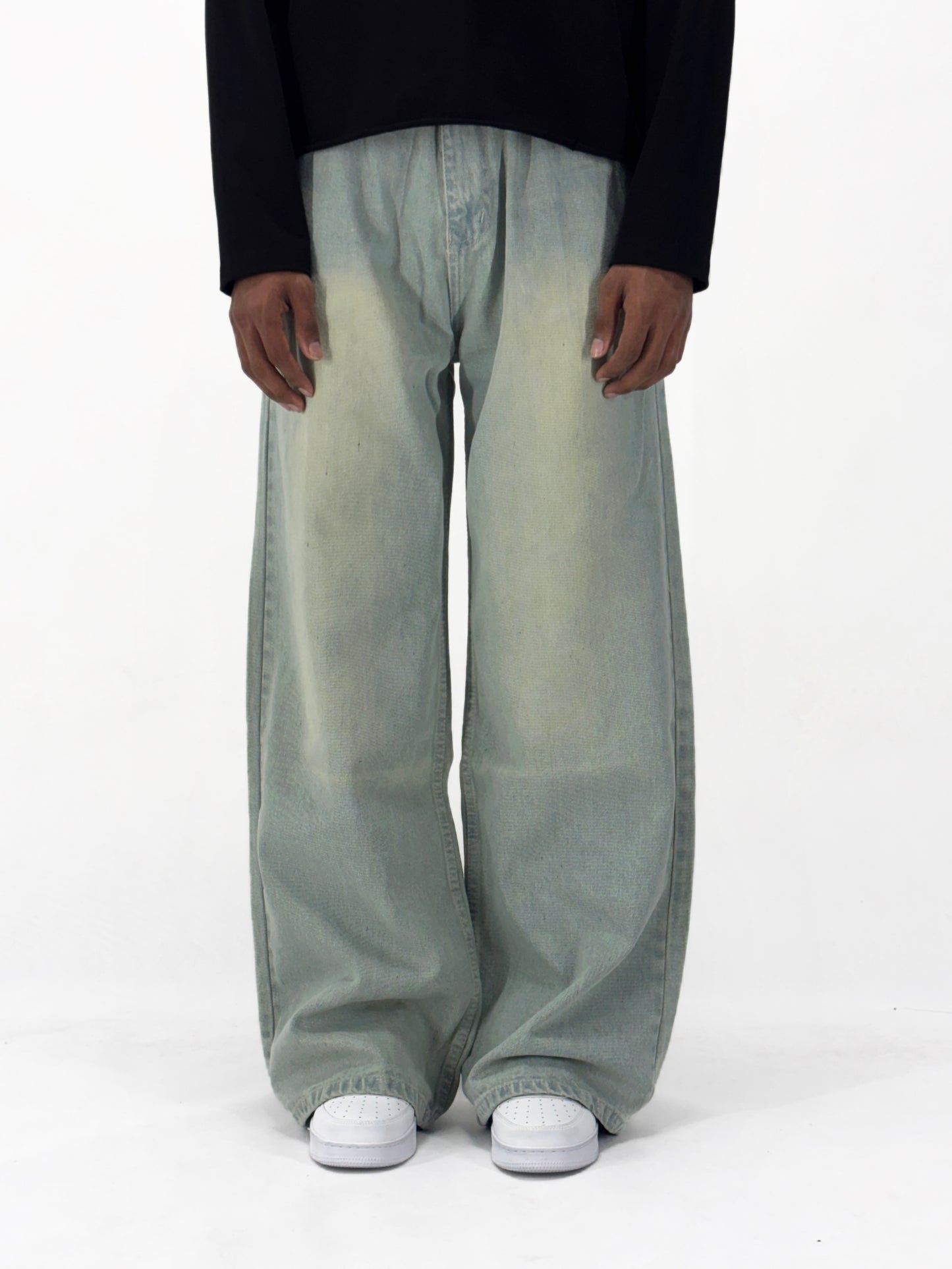 SAGE GREEN DENIM
