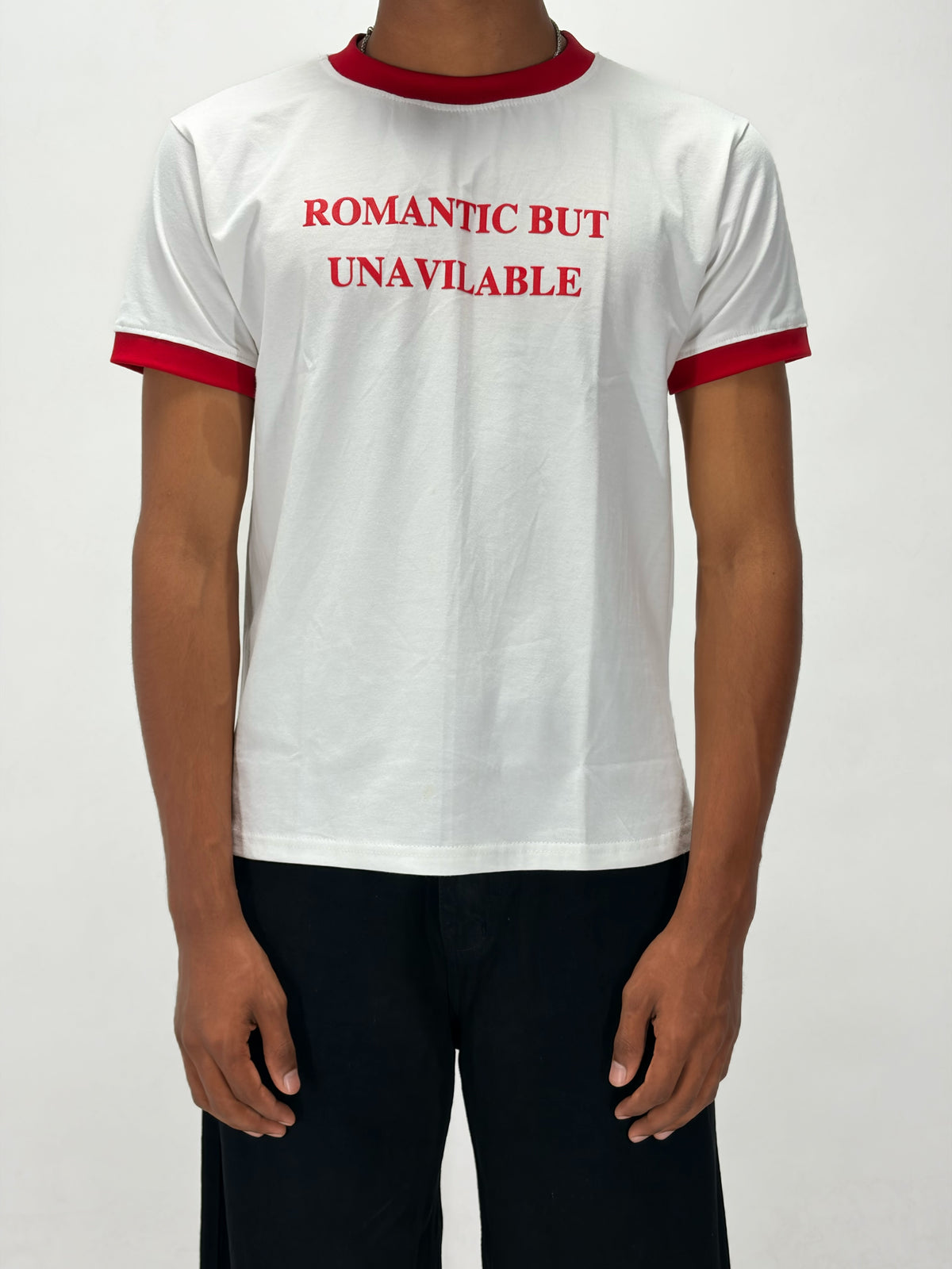 WHITE RINGER TEES