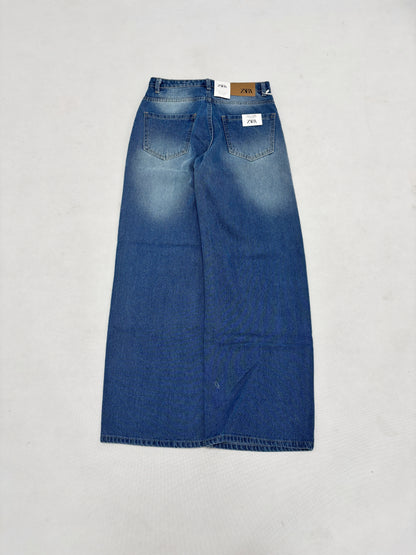 WASHED INDIGO WIDE