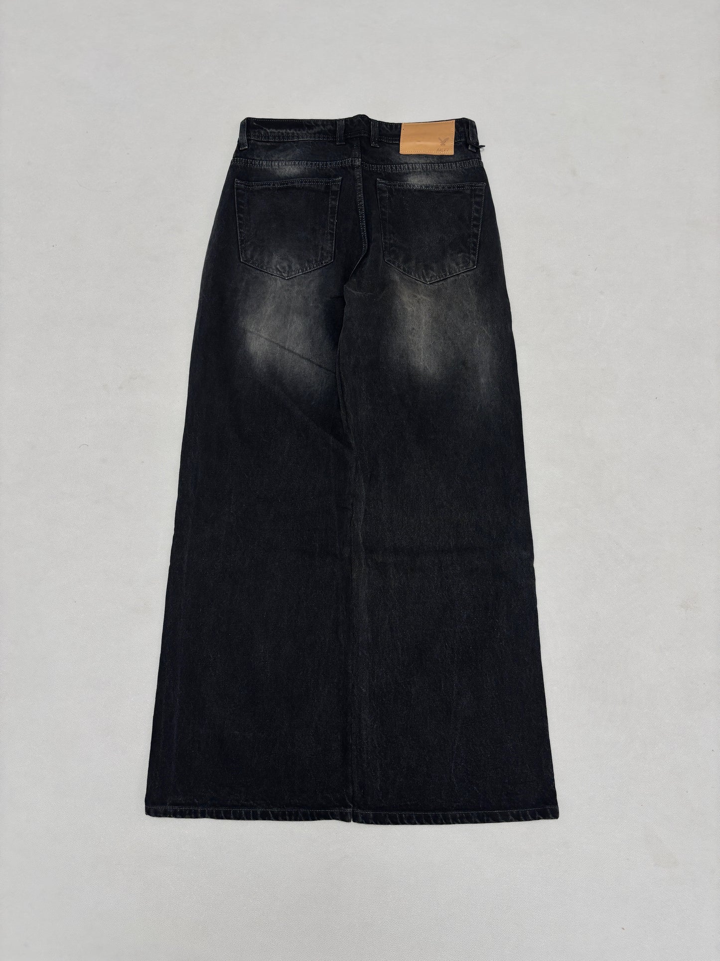 BLACK FAID PATTERN BAGGY
