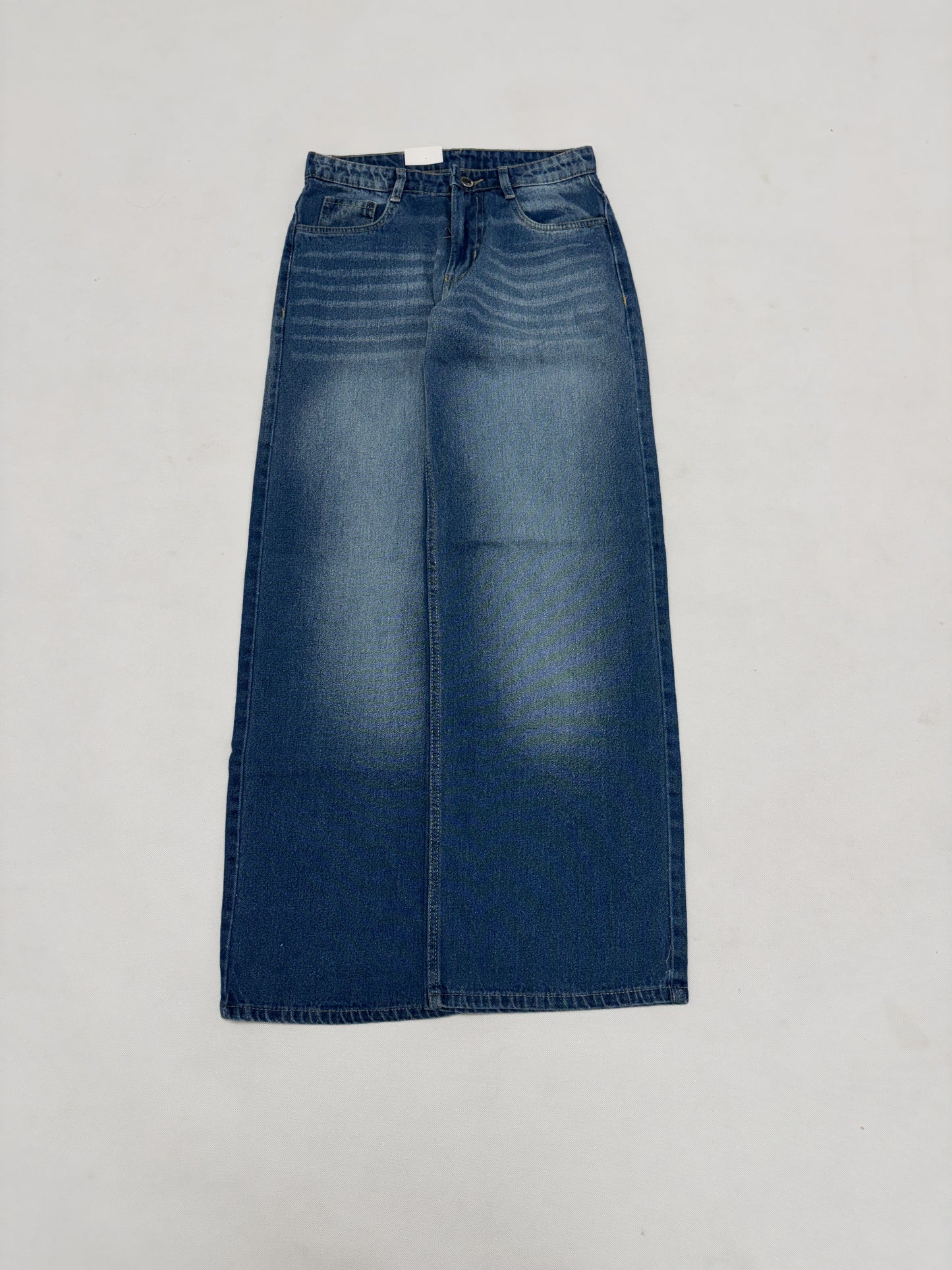 WASHED INDIGO WIDE